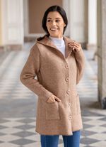 Strickjacke mit Kapuze 