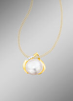 Anh&auml;nger mit S&uuml;&szlig;wasser-Zuchtperlen-Bouton 