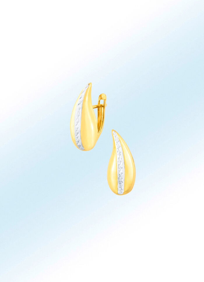 Klappcreolen in Bicolor 