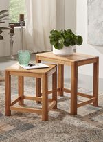 Zweisatztisch aus Massivholz in ge&ouml;lter Ausf&uuml;hrung WILDEICHE