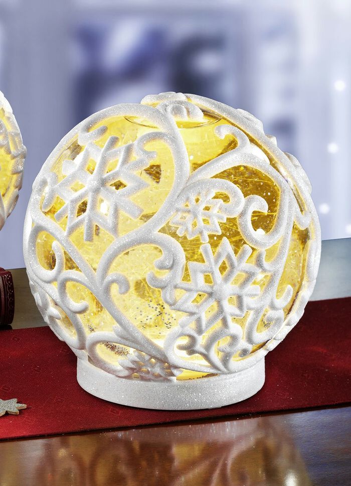 LED-Schneekugel WEISS
