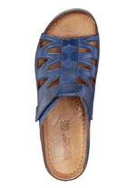 Gemini Pantolette aus teilweise schattiertem Rind-Nappaleder MARINE