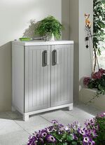 Aufbewahrungs-Schr&auml;nke aus Polypropylen GRAU