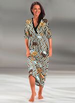 Kaftan mit farbbrillantem Inkjet-Druck 