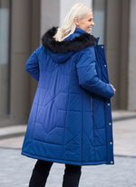 Mantel mit Rei&szlig;verschluss an den Seitenschlitzen ROYALBLAU