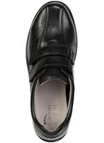 ELENA EDEN, bequeme Damen-Slipper, Weite H, mit herausnehmbarem Fu&szlig;bett SCHWARZ