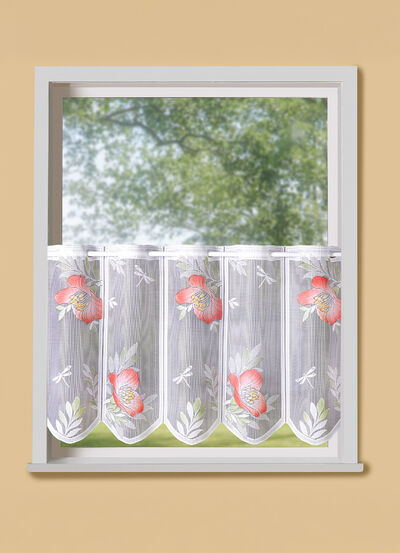 Handcolorierter Kurzstore mit Stangendurchzug 