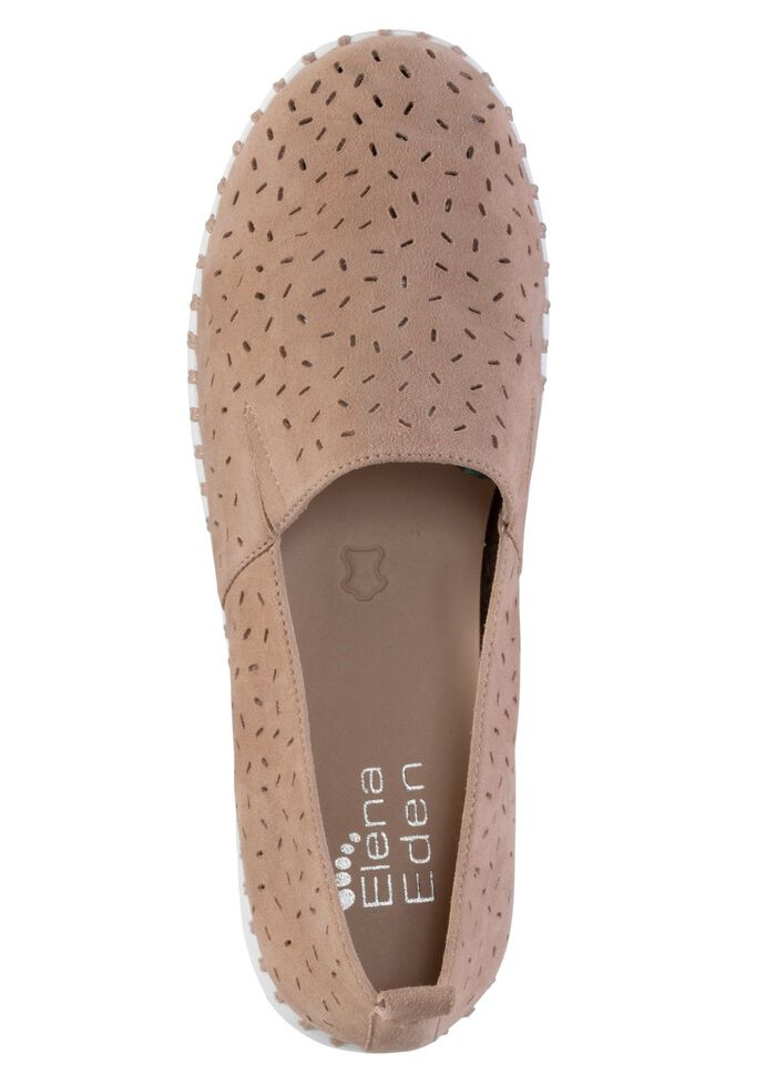 ELENA EDEN, sommerliche Damen-Slipper, Weite H, mit herausnehmbarem Fu&szlig;bett 