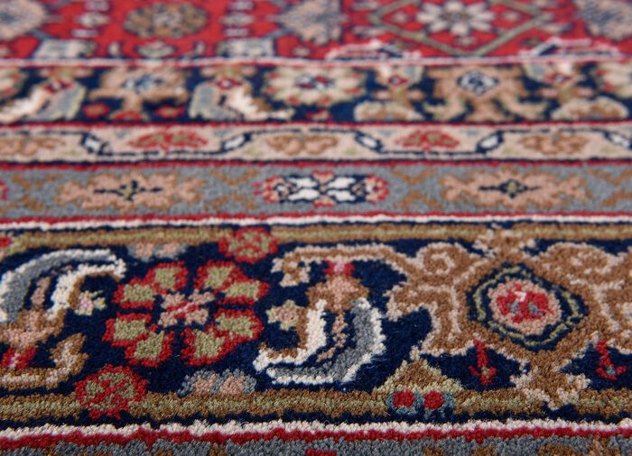 Handgekn&uuml;pfte Br&uuml;cken, Teppiche und Galerien aus 100% Schurwolle ROT