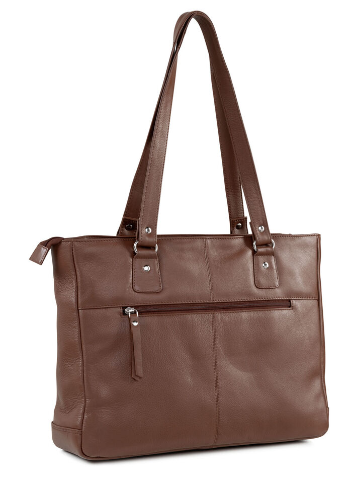 Laurina, Tasche, Damen, mit zwei Umhängeriemen COGNAC