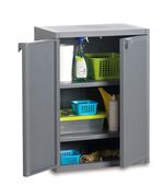 Ger&auml;teschrank aus Kunststoff HELLGRAU
