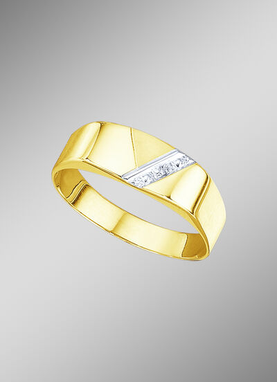 Herrenring mit Diamant  Herrenring mit Diamant