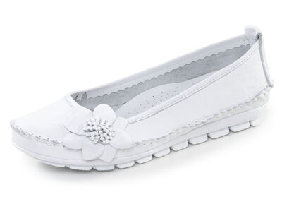 Gemini, schicke Damen-Ballerinas, Weite G, mit herausnehmbarem Fußbett 