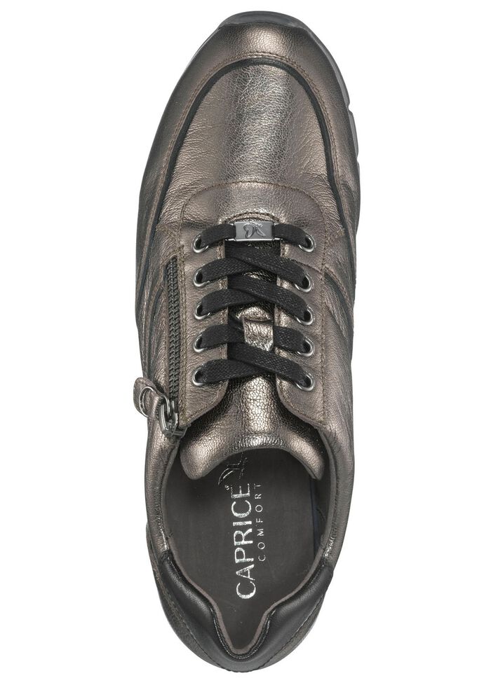Caprice Schn&uuml;rschuh mit praktischem Seitenrei&szlig;verschluss BRONZE