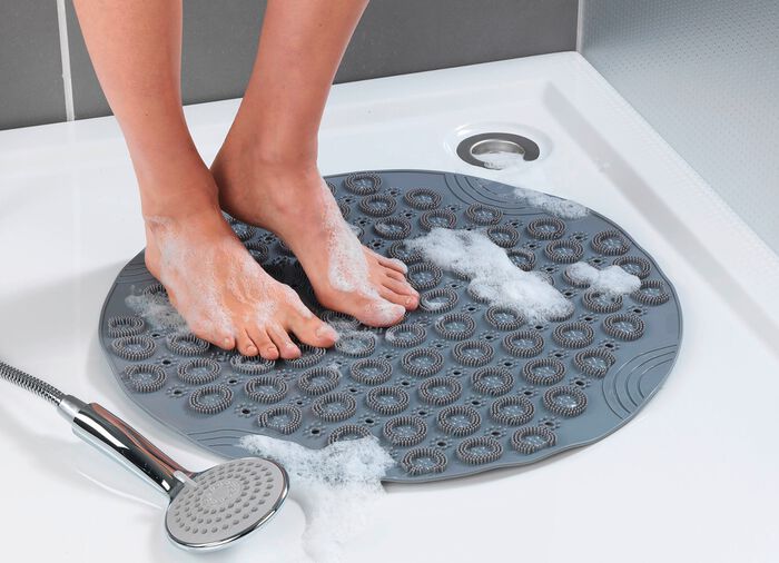 Duschmatte mit Fu&szlig;reflexzonenmassagenoppen 