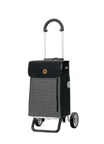 Leichter, aber stabiler Einkaufsroller aus Aluminium SCHWARZ