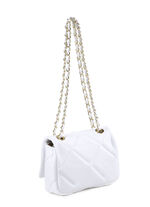 Laurina Tasche mit trendiger Steppung WEISS