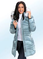 Funktions-Kurzmantel mit abnehmbarer Kapuze JADEGR&Uuml;N