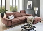 Polsterecke mit Bettfunktion und Bettkasten BRAUN