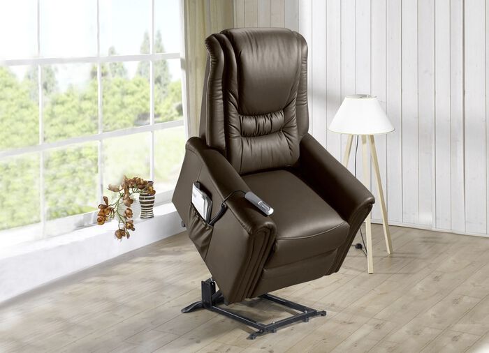 TV-Sessel mit elektrischer Aufstehhilfe DUNKELBRAUN