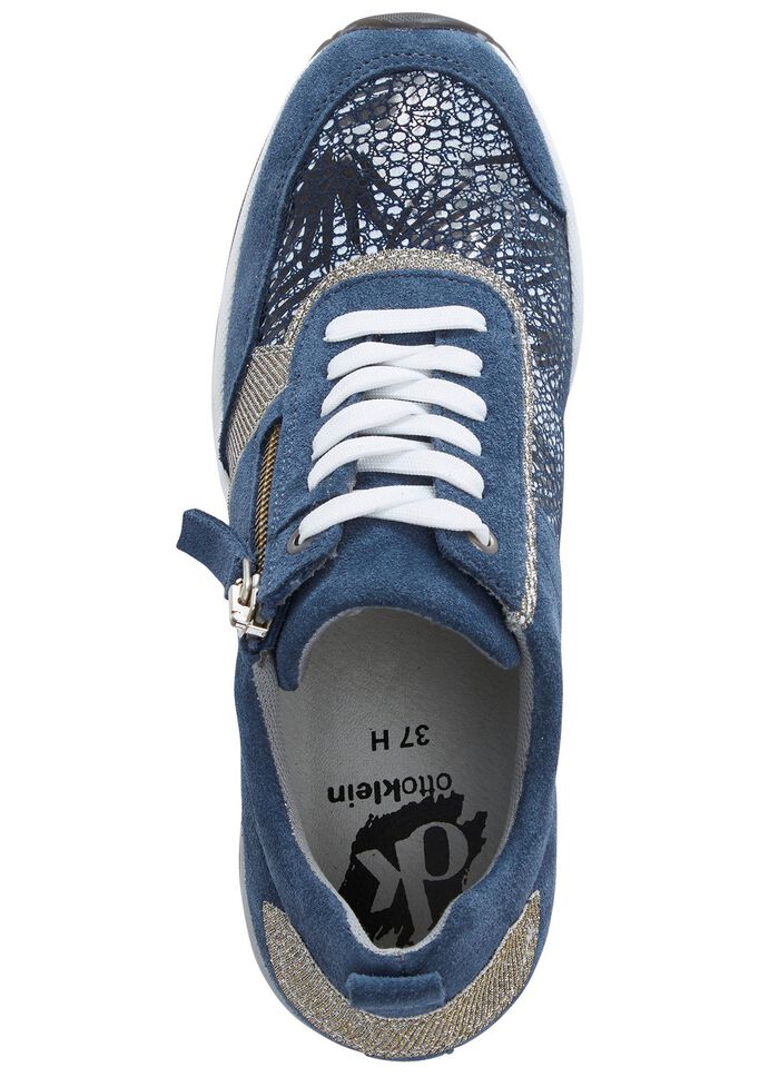 ELENA EDEN Schn&uuml;rschuh mit gl&auml;nzend bedrucktem Elastikmaterial 