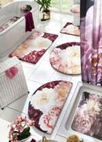 Badgarnitur mit Pfingstrosen Motiv 