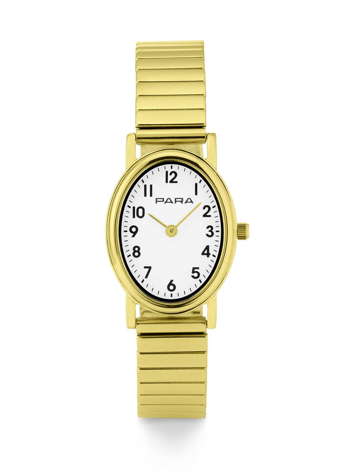 Para-Quartz-Damenuhr mit Edelstahlgehäuse 