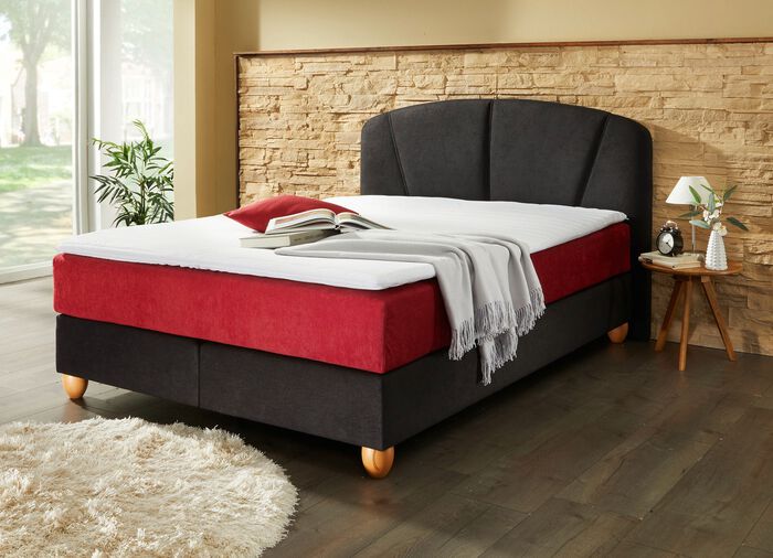 Hochwertiges Boxspringbett mit Topper 