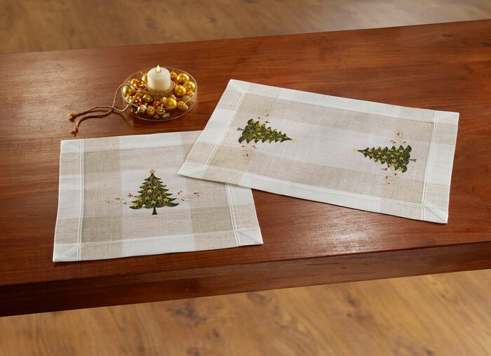 Tisch- und Raumdekoration in Leinenoptik SEKT-BUNT