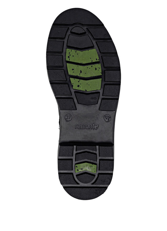 Remonte, gefütterte Damen-Stiefeletten, Winterschuhe, Weite G, mit Lammfell SCHWARZ