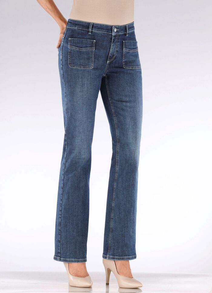 Magic-Jeans mit ausgestellter Beinweite 