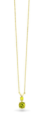 Halskette mit echt Peridot 