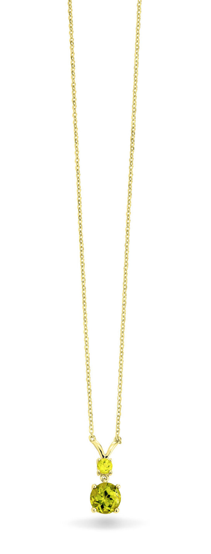 Halskette mit echt Peridot 