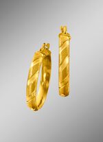 Teils mattierte Creolen 