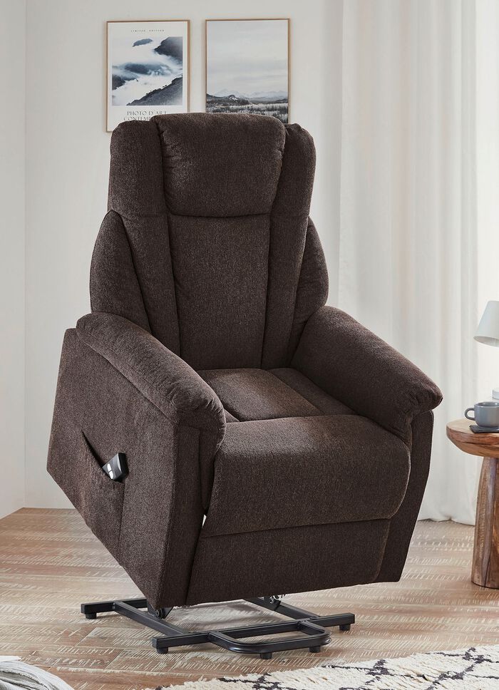 Gem&uuml;tlicher TV-Sessel mit Motor und Aufstehhilfe BRAUN
