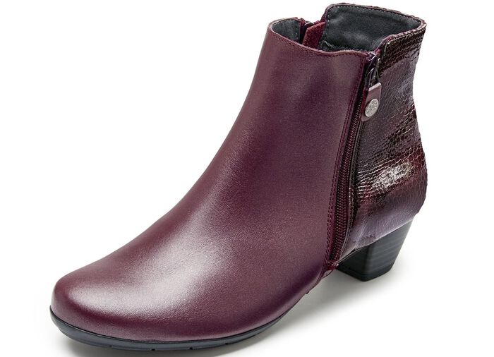 ELENA EDEN, elegante Damen-Stiefeletten, Weite G, mit herausnehmbarem Fu&szlig;bett 