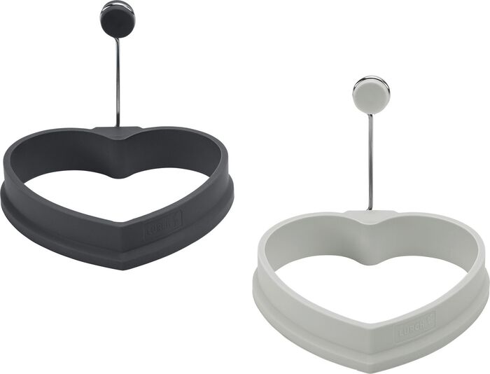 Hitzebest&auml;ndiges Eiformer-Set aus Silikon, 2-teilig GRAU