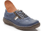 Schnürschuh mit Kontrast-Besätzen JEANS