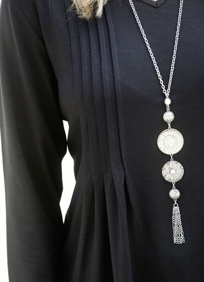 Shirt mit Stehkragen in 2 Farben SCHWARZ