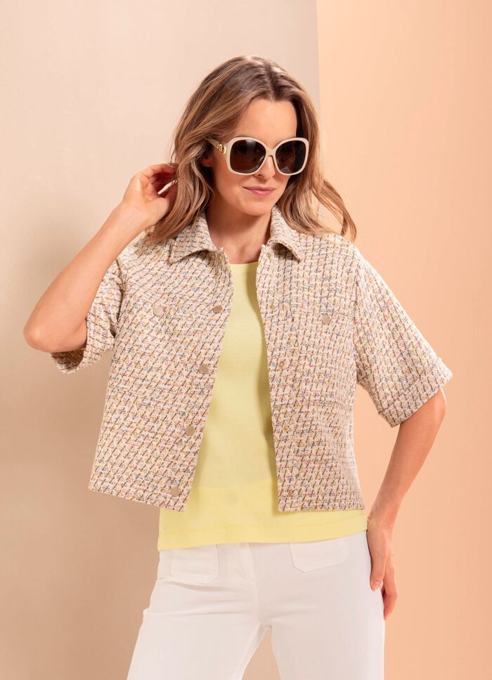 Blazer mit Glitzereffekten 