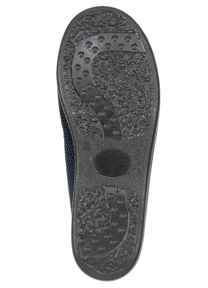 Bequeme Herren-Hausschuhe, Weite H, mit anatomisch geformtem Fußbett MARINE