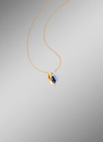 Anh&auml;nger mit Brillanten und echt Safir 