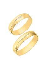 Edler Trauring gl&auml;nzend/mattiert 