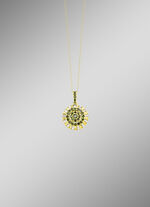 Anhänger mit Brillanten und Baguette-Diamanten 
