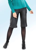 Bermudas aus softem Nappaleder-Imitat 