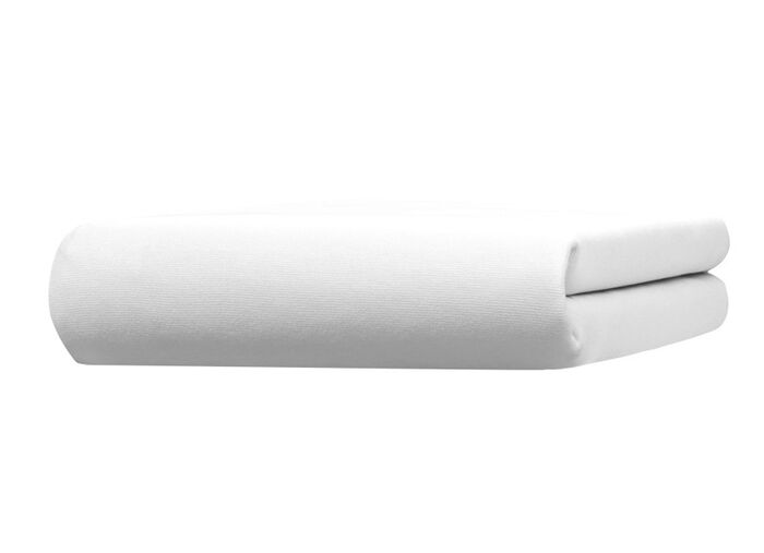 Edel-Jersey-Spannbetttuch mit Elasthan WEISS