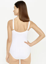 Susa-Hosenkorselett mit Verst&auml;rkung WEISS