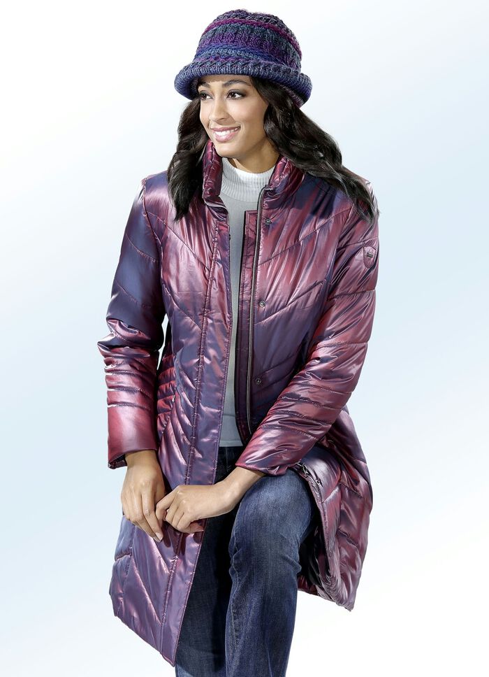 Kurzmantel mit Stehkragen 