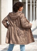 Funktions-Kurzmantel mit abnehmbarer Kapuze CAMEL