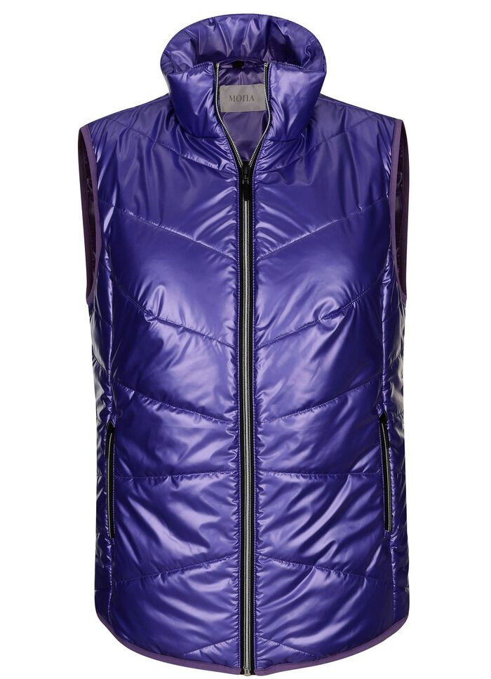 Weste in Metallic-Optik 